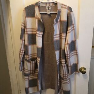 Rain & Rose cardigan over jacket, multi- coloured - size large- new